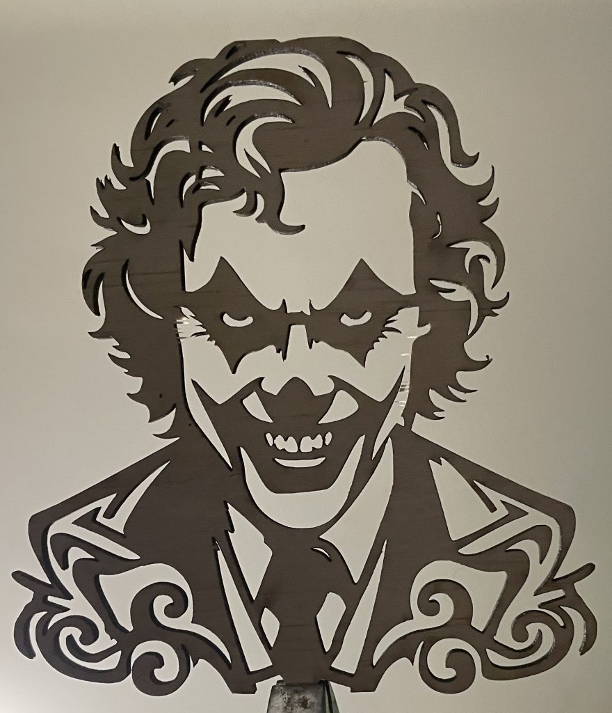 Stencil cut outs are also great outdoor art as well as inside wall art.